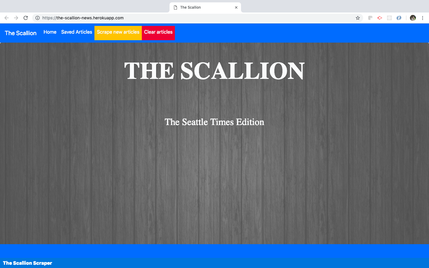 Scallion- the news scraper